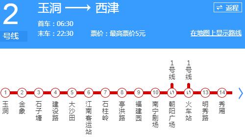 南寧地鐵二號線高清圖